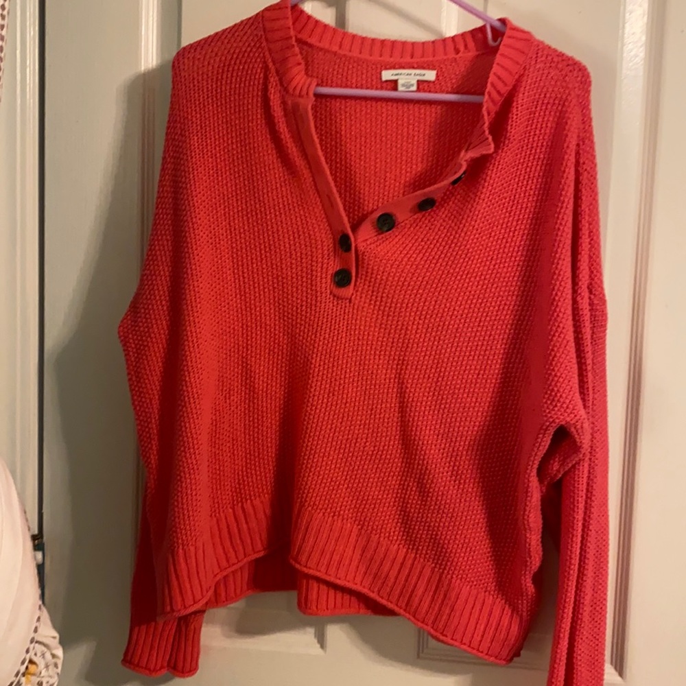 Long sleeve sweater crop